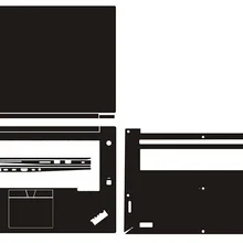 Ноутбук углеродного волокна виниловая кожа Наклейка чехол для lenovo ThinkPad X1 Extreme/P1 1st/2nd Gen 15,6"