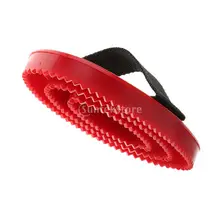 Щетка для лошадей жесткая Расческа массажная Чистящая Щетка принадлежности для ухода за лошадьми 16x10x1,5 см