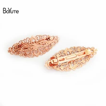 BoYuTe 5 шт. 35*80 мм филигранная заколка для волос с цветами 7 цветов позолоченные женские заколки для волос