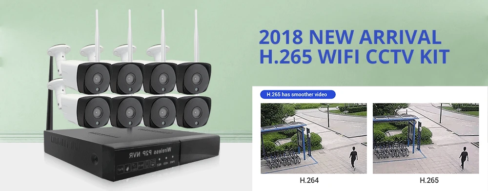 8ch 1080p wifi cctv camera system