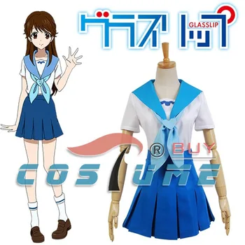 

Glasslip Toko Fukami Cosplay Costumes Women Girls School Uniform Dress Anime Halloween For Women Tie Shirt