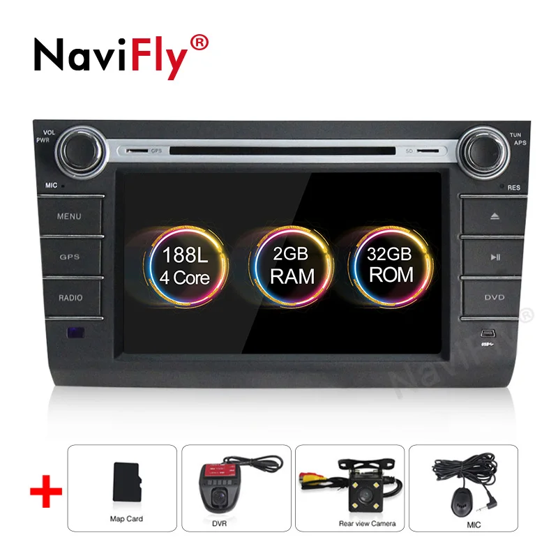 Cheap Android 9.0 Quad Core Car DVD multimedia Player For suzuki swift 2004-2010 with WIFI BT GPS navigation free shipping mic gift 0