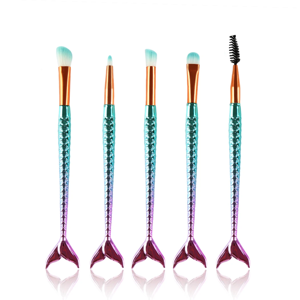 Хвост русалки Blending Brush Наборы 5 шт. Diamond Профессиональные кисти для макияжа Набор