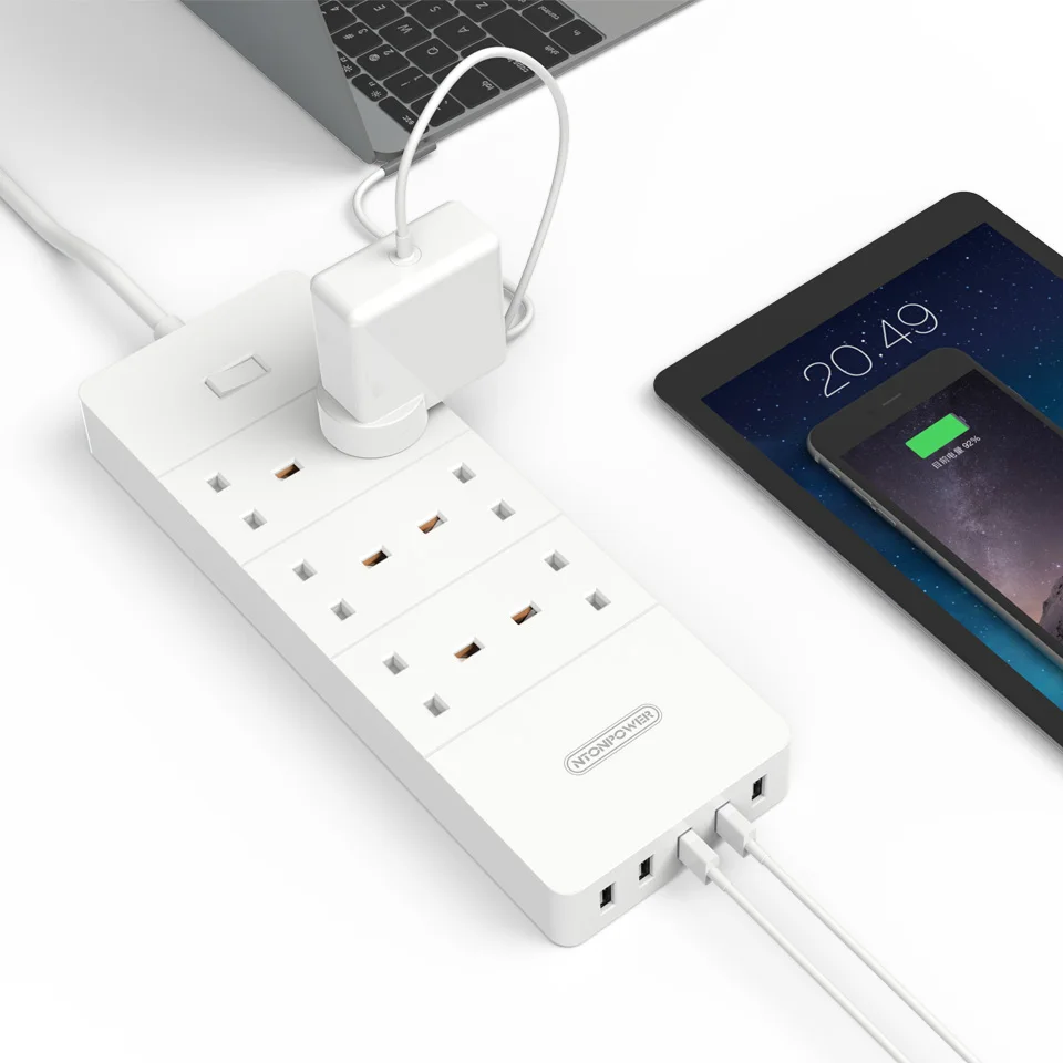 NTON POWER HPC USB защита от перенапряжения удлинитель питания штепсельная вилка