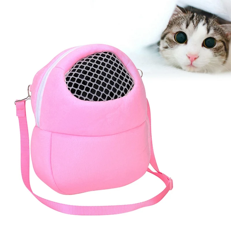 Blue S Poity Portable Pet Carrier Bag Hamster Rat Hedgehog Chinchilla Ferret Carrier Warm Hanging Bag for Small Animals