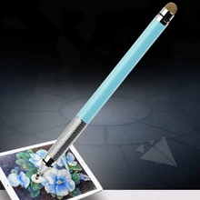 2 в 1 металлический емкостный сенсорный экран Стилус универсальная присоска карандаш стилус для рисования для iPhone IPad смартфон планшет