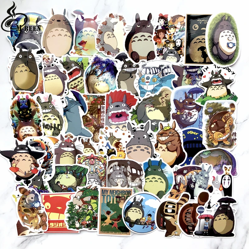 

50pcs Totoro chinchilla Doodle Cartoon Skateboard Suitcases Guitar Car Bike Laptop Vinyl Stickers PVC Waterproof sticker decal