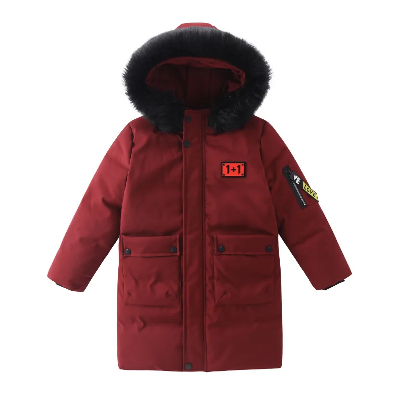 New long warm winter jacket for kids winter coat hooded duck down parkas boys outerwear clothes male coats fur collar jackets New long warm winter jacket for kids winter coat hooded duck down parkas boys outerwear clothes male coats fur collar jackets