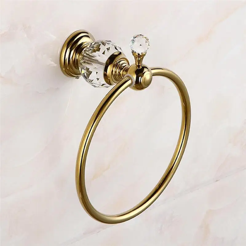 Изысканный Медь Полотенца кольцо настенные Полотенца держатель кулон Ванная комната кольца