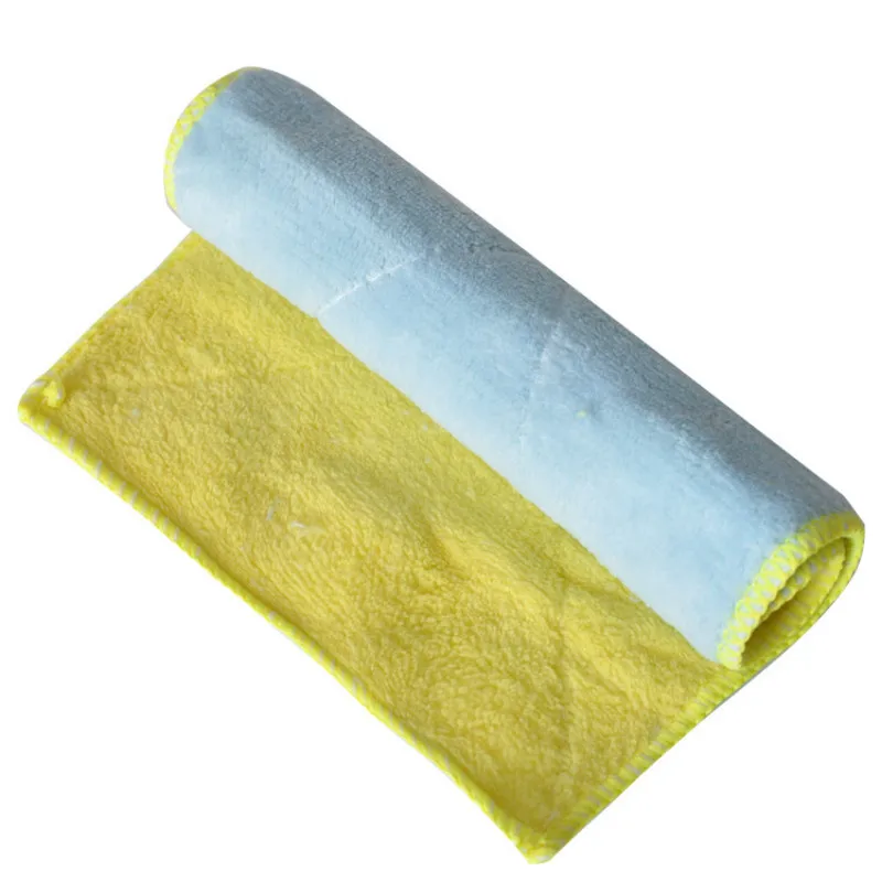 Высококачественная ткань для очистки из микрофибры, двухсторонняя впитывающая ткань для мытья, волшебная кухонная Ткань для очистки 5ZCF152