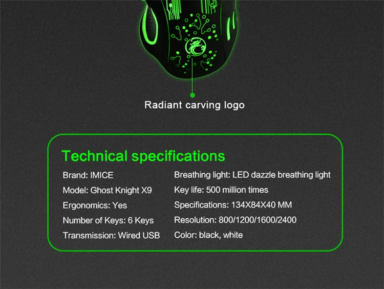 7 Buttons USB Wired Gaming Mouse 2400DPI Optical Gamer Mice X9 with Sades mousepad mat for PC Computer Laptop gamer (10)