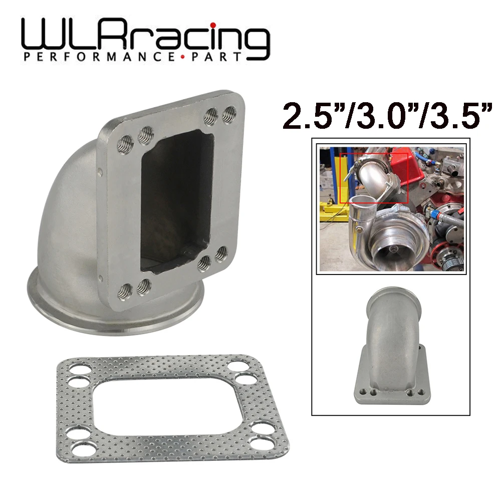 

WLR - 2.5" 3.0" 3.5" Vband 90 Degree Cast Turbo Elbow Adapter Flange 304 Stainless Steel For T3 T4 Turbocharger