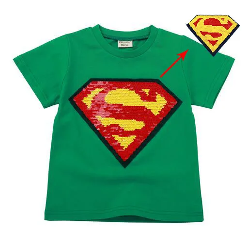 От 2 до 8 лет модная футболка для мальчиков и девочек с принтом «Супермен» и «Бэтмен» - Цвет: 10