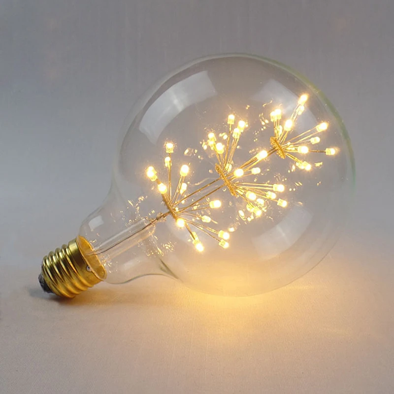 

NIIZ Led Light Bulbs 220V LED E27 3W Industrial Retro Edison Filament Bulb Candle Light Spot Lamp Sky Stars Using Holiday