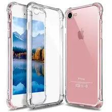 OcioDual чехол-подставка TPU Gel ShockProof с усиленными краями для iPhone 7 / 8 прозрачный силиконовый чехол-АНТИШОК защитный чехол