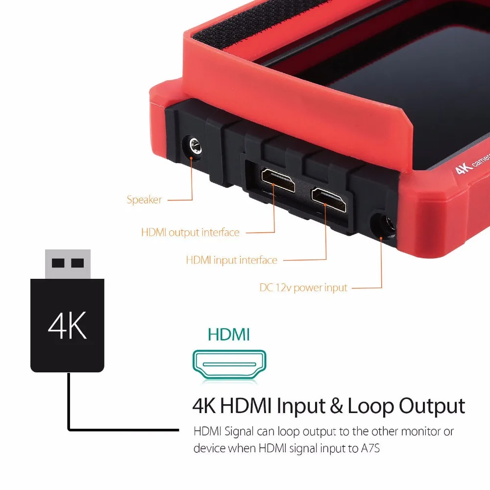 Lilliput A7s 7-дюймовый монитор 4 K HDMI видео 500cd/m2 полевая камера монитор для цифровой зеркальной камеры Nikon Canon sony DSLR 1920x1200 HD ips Экран