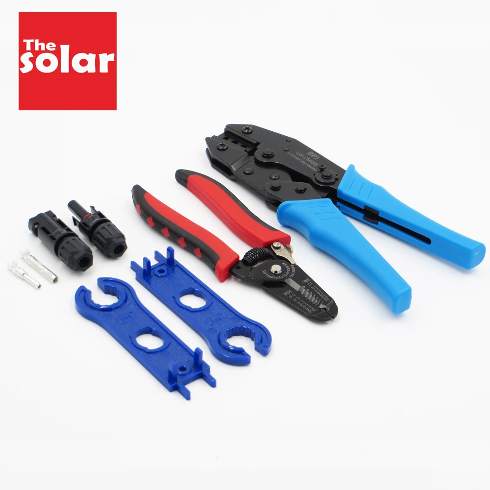 

1set X LS2546B MC4 Crimping tool kits for MC4 connector 2.5 4 6.0mm2 solar cable Crimp tools DIY power system connect pliers