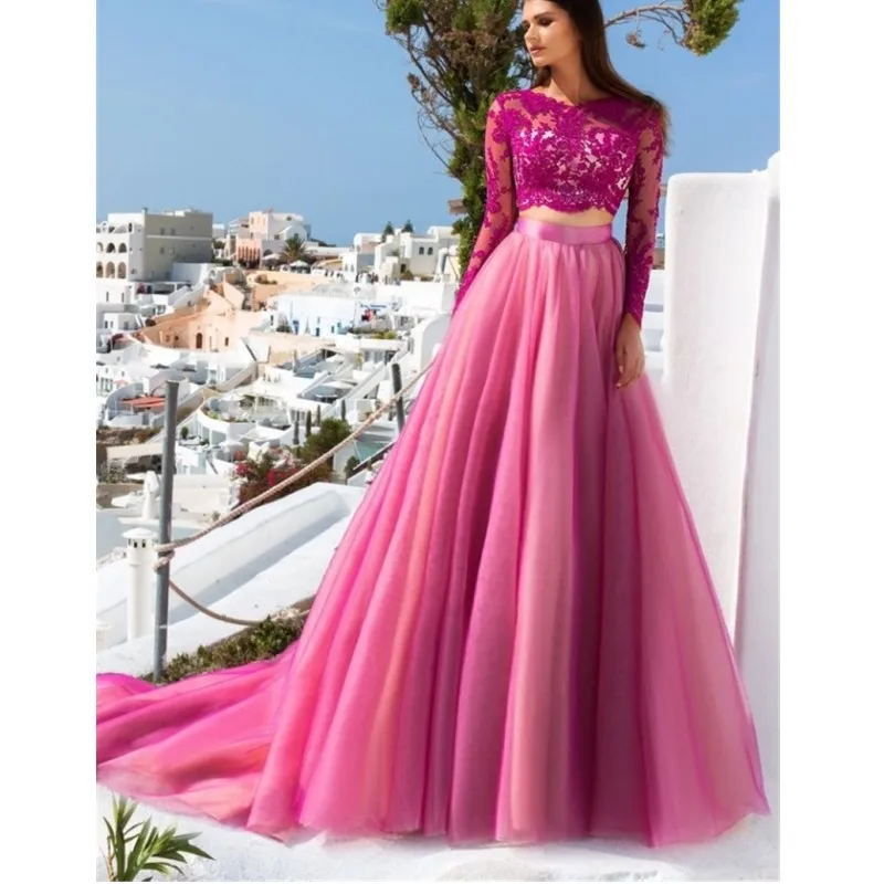 Модные шифоновые юбки длиной до пола, стильная женская юбка на молнии, изготовленная на заказ, с длинным шлейфом, трапециевидная розовая Женская одежда