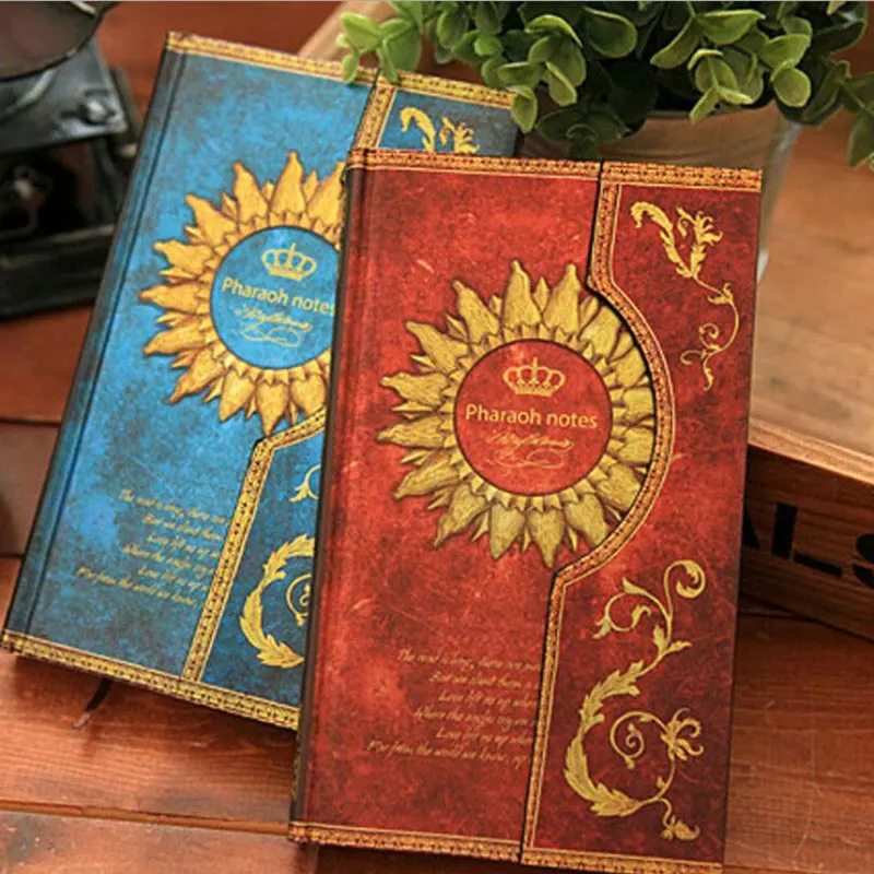 

2020 New Mysterious Retro Magnet Buckle Magic Notebook Diary European Notepad 48K 96sheets School Supplies