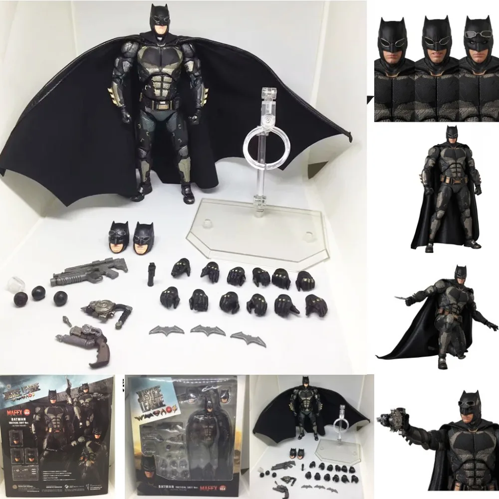 Экшн фигурка из фильма Темный рыцарь DC Лига Справедливости Mafex 064 056 Бэтмен