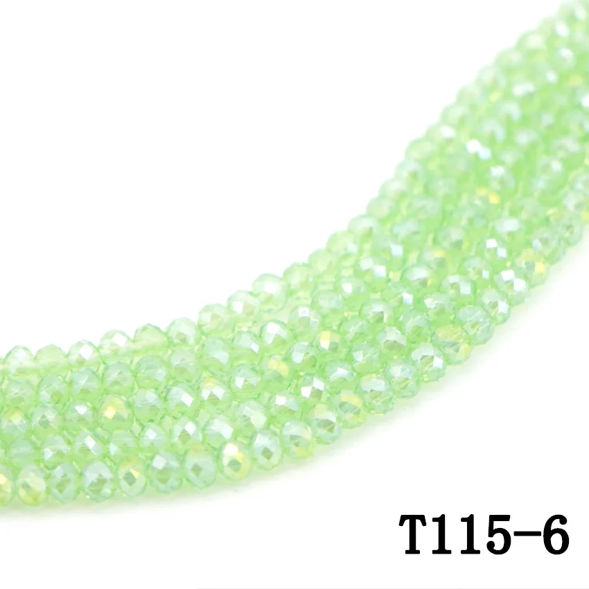 6 Green natural crystal jade beads (4)