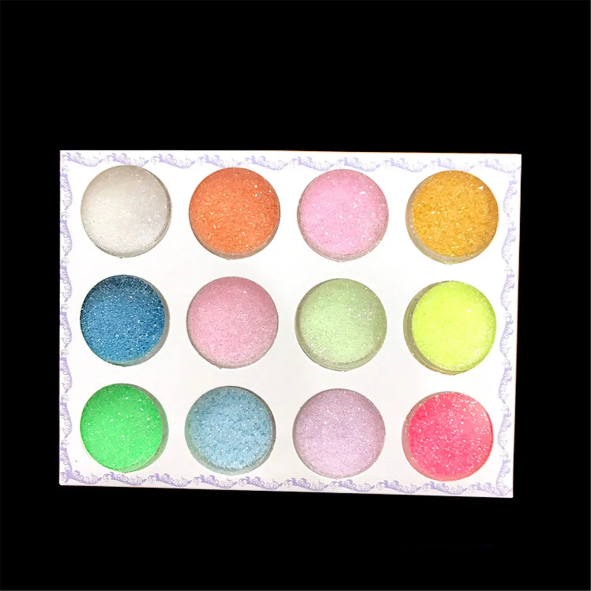

12pcs Rainbow Powder Mermaid Flakes Dust Charms 3d Nail Art Decorations for Nail Polish UV Gel Makeup Accessories Manicure Tools