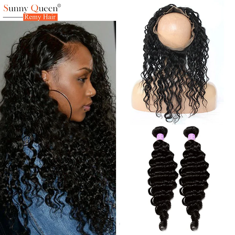 360 frontal with bundles deep wave Clearance