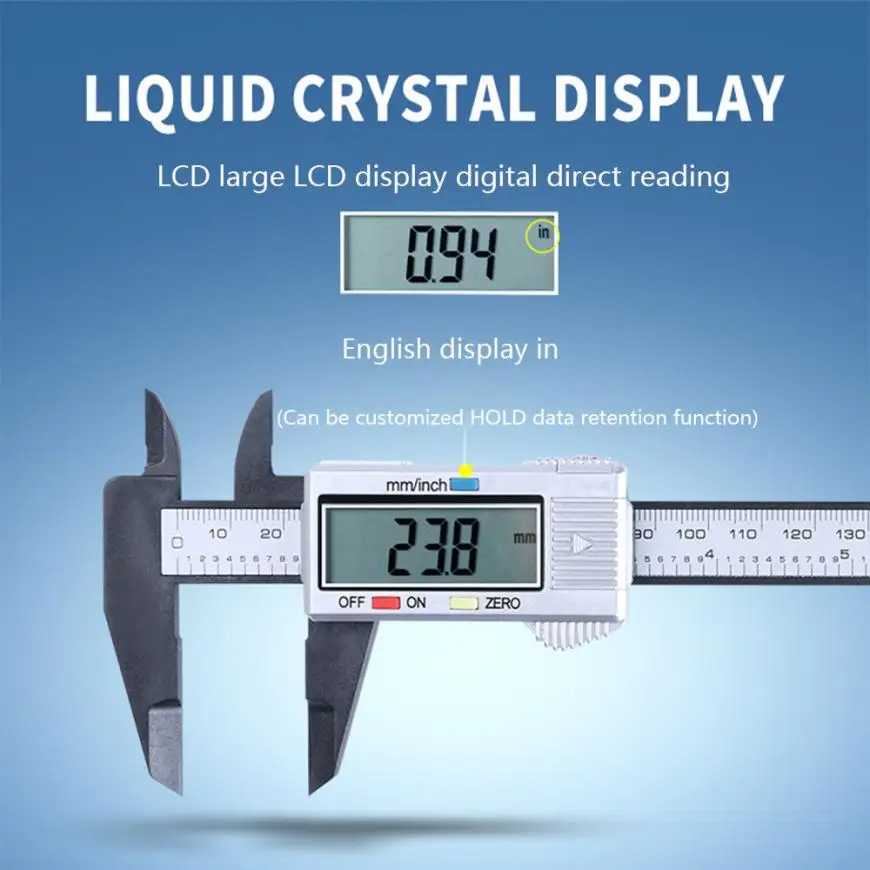 

1PC Microblading Reusable Makeup Measure Eyebrow Guide Ruler 150MM 6inch LCD Digital Electronic Caliper Dropship 1.26