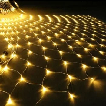 

3X2M/1.5x1.5M LED String Lights Fairy Twinkle flash lamp Home Garden Christmas Wedding Xmas tree Party Garland Decoration