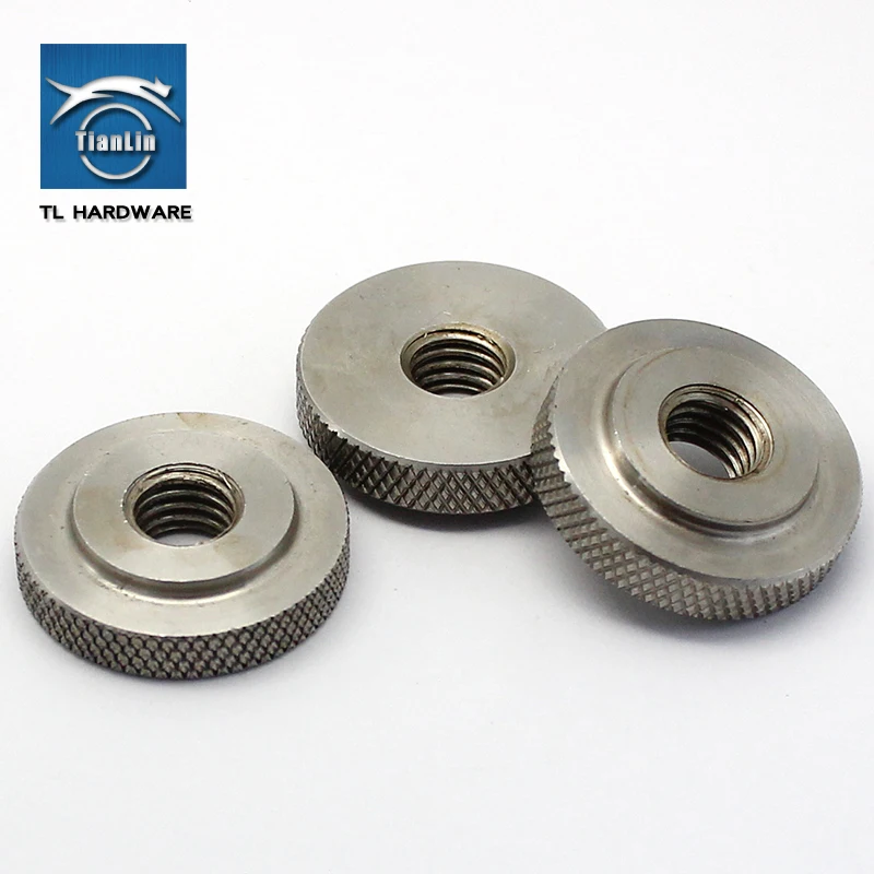 

Stainless Steel Flat Head Nut GB807 Large Round Head Thin Nut Single Layer Rolling Hand-twisted Nut M4M5M6M8M10