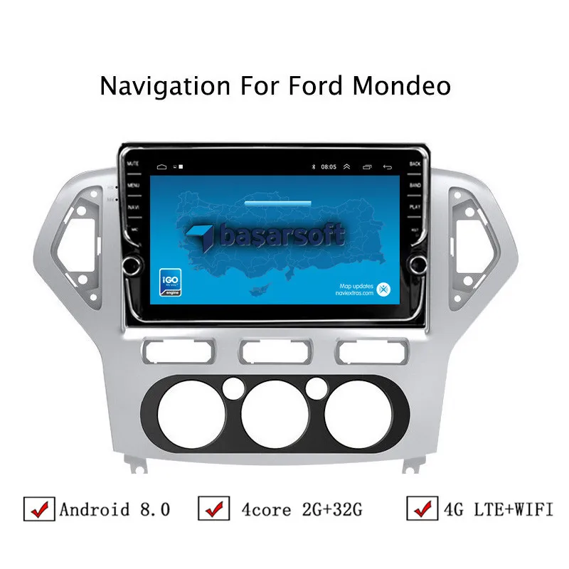 

10.1" Android 6.0/8.0/8.1 Car DVD GPS Navigation For Ford Mondeo 2007 2008 2009 2010-2013 Car Radio Head Unit