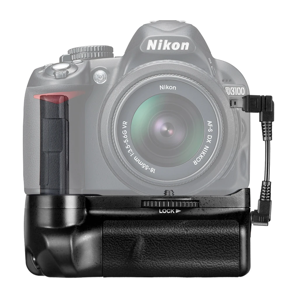 Travor Батарейный держатель для Nikon D3100 D3200 D3300 DSLR камеры с 2 шт EN-EL14 батареей и 2 шт микрофибры Ткань для очистки