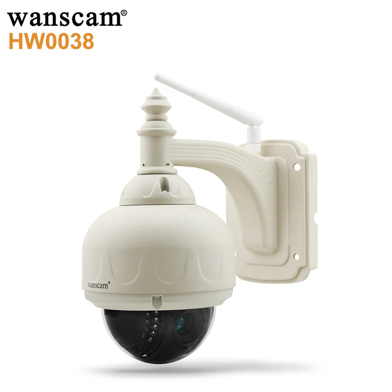 

Wanscam HW0038 IP66 Waterproof 1.0MP WiFi IP Camera 720P Pan Tilt Zoom Motion Detection 11 Pcs LED Security Camera Outdoor CCTV