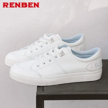 

Women Casual Shoes 2018 Summer New Female Leather Shoes Mixed Color Fashion Sneakers Zapatillas Deportivas Mujer 35-40