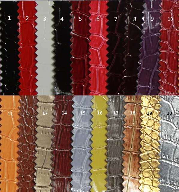 pvc high gloss crocodile grain handbag faux leather sofa decoration