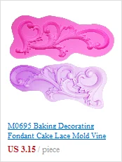 M0984 DIY кружева цветок лоза шаблон силиконовый торт плесень коврик инструменты для украшения тортов из мастики силиконовые шоколадные конфеты плесень