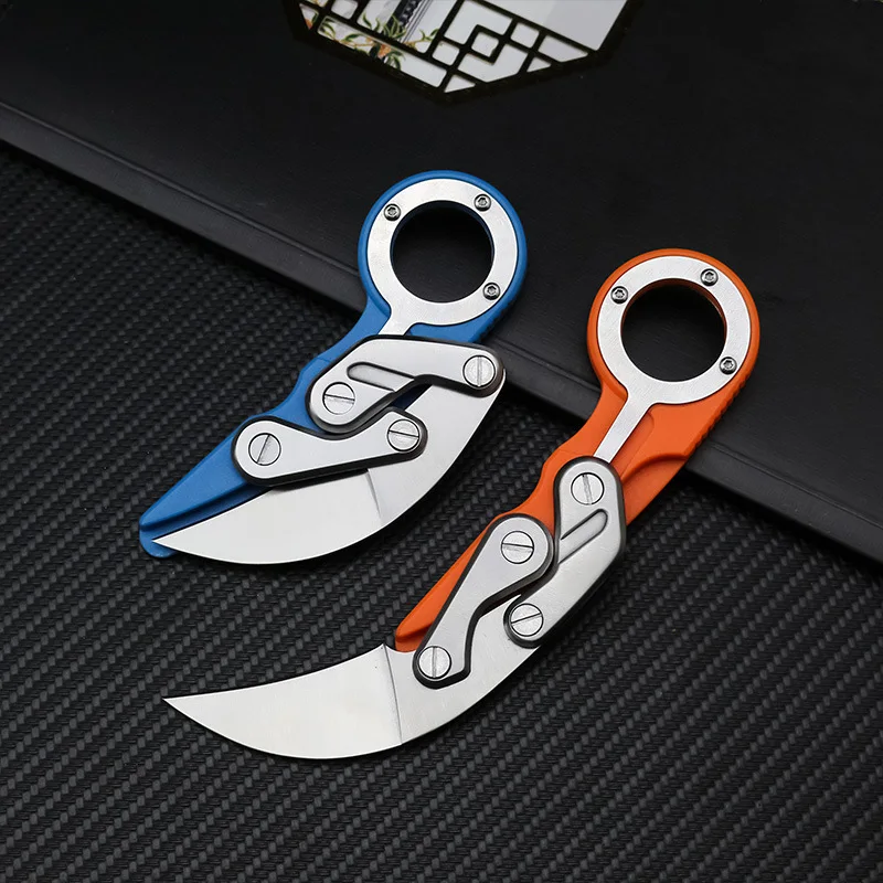 Swayboo الميكانيكية سكين للفرد Karambit CS الذهاب مخلب سكين بقاء حلقة سكين جيب التكتيكي أدوات البسيطة EDC أداة