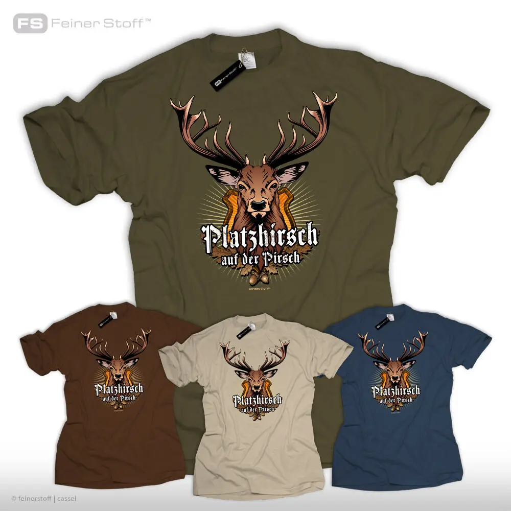 

Hunter T-Shirt Platzhirsch Auf Der Pirsch Jagd Fun Revier Hirsch Geschenk Wild Men 2019 Fashion Men Custom T Shirts Cheap