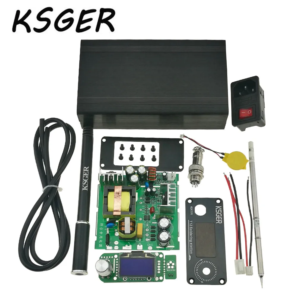KSGER T12 STM32 OLED версия V2.01 цифровая паяльная станция контроллер температуры ILS