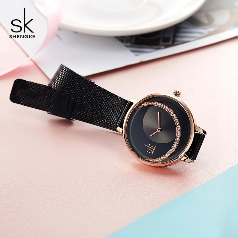Shengke креативные кварцевые часы женские наручные Reloj Mujer 2019 SK роскошные из