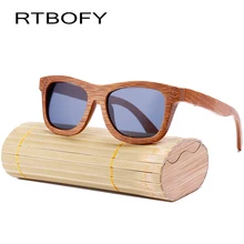 RTBOFY мода ручной древесины бамбука деревянные очки мужчины и женщины милый дизайн прохладно солнцезащитные очки