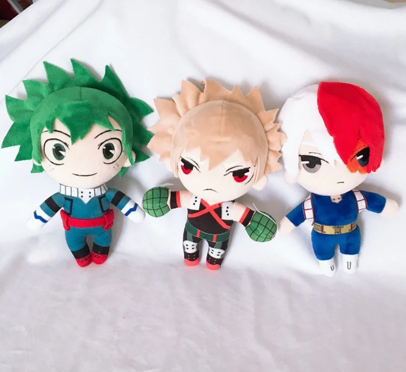 Аниме Моя геройская Академия Izuku мидория Katsuki Bakugou Shouto Todoroki плюшевая игрушка
