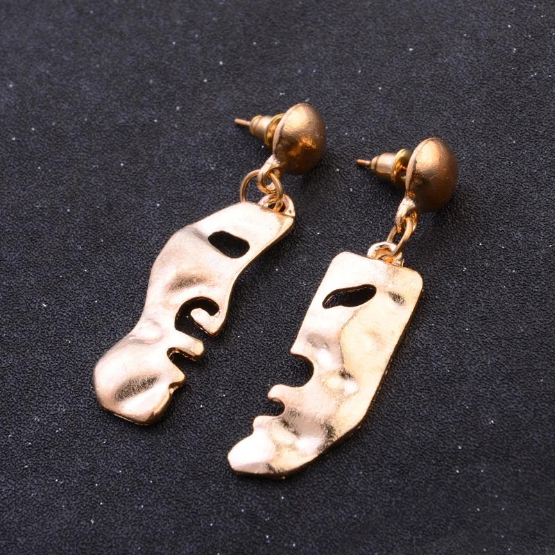 23 стиля! Серьги женские с абстрактным изображением лица и красных губ|earrings for women