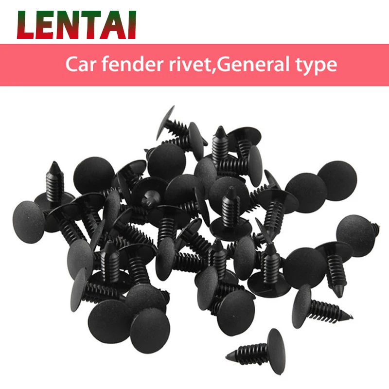 

LENTAI For Hyundai solaris i30 tucson 2017 Ssangyong Citroen 50Pcs Auto Bumper Clips Fasteners Car Door Trim Panel Fender Rivet