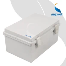 200*300*150mm ABS Waterproof Connection Box with Plastic Draw Latches / Hinge Type Enclosure SP-MG-203015