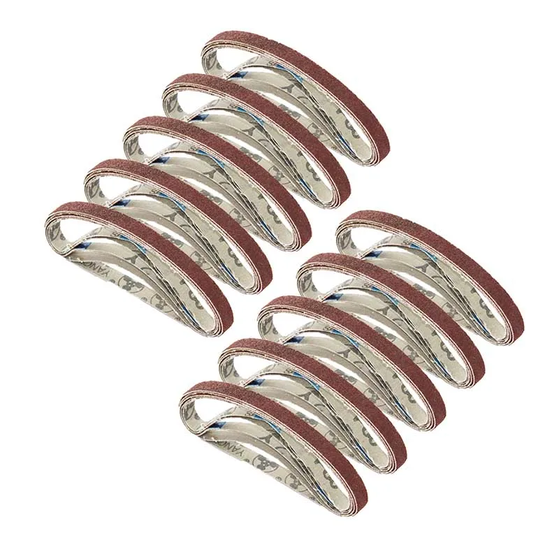 

50pcs Abrasive Sanding Belt 10x330mm 3/8"x13" Grit 60 80 120 240 for Belt Sander