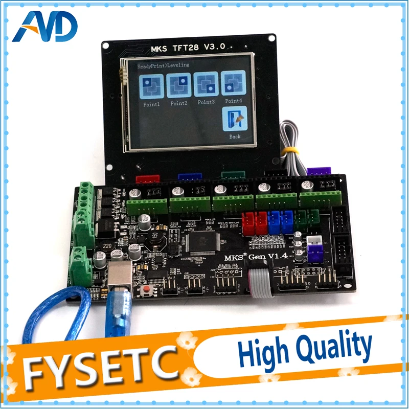 

Gen V1.4 Control Board Mega 2560 R3 Motherboard Ramps1.4 With TFT28 Display Color TFT 3d Printing Touch Screen