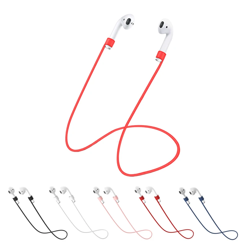 

For Apple AirPods 2 Strap Earphone Accessory Anti-Lost Headphone Strap for Apple Earphones Silicone String Rope for Air Pods