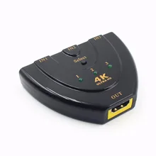 4K*2K 3D Mini 3 Port HDMI Switch 4K Switcher HDMI Splitter 3 in 1 out Port Hub for HDTV Projector Computer Monitors