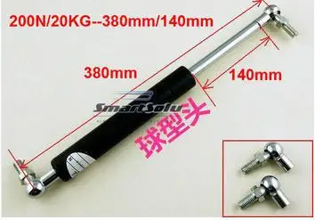 

2pcs free shipping 20KG/200N force 380mm central distance, 140mm stroke, pneumatic Auto Gas Spring, Shock absorber